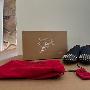 Christian Louboutin Men's Spooky Flat Calf Loafers 45